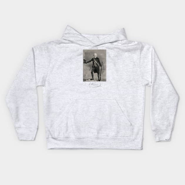 1775 Joseph Warren, Battle of Bunker Hill Kids Hoodie by historicimage